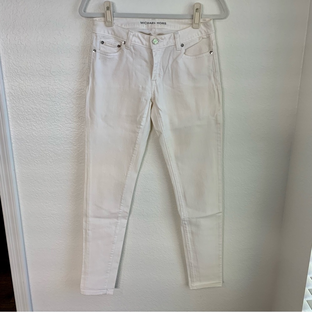 Michael Kors White Skinny Jeans